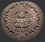 Aztec calendar stone