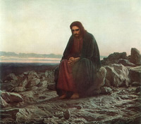 Christ in the wilderness, Ivan Kramskoy
