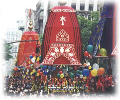 Ratha Yatra procession, NYC